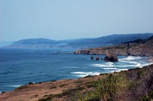 On the coast by Mendocino