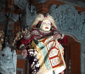 Bali Male Dancer, Hand Tinted Photograph