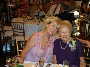 Mom and myself at the reception