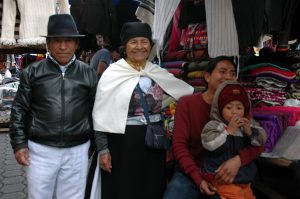 Family at the market that sold me Angora shawls.