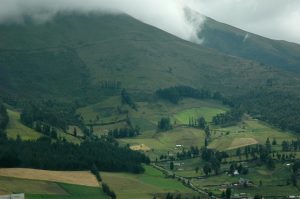 Lush, Green Mountains in Ecuador